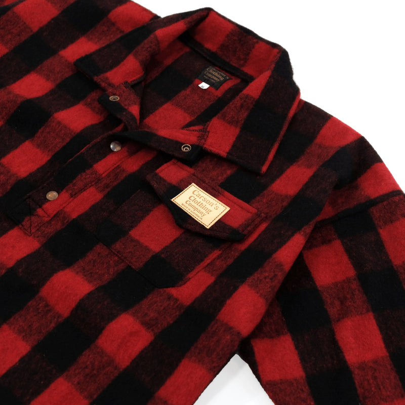 Wool Bush Shirt - Australian Made Rugged Flannel Plaid Shirt