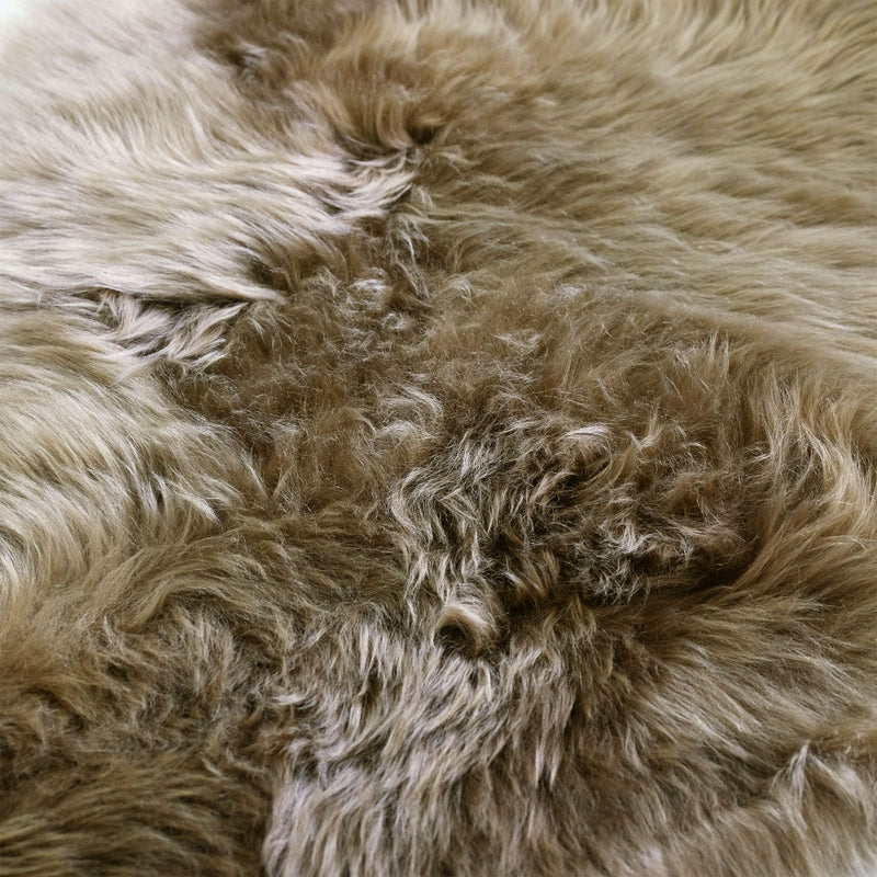 Sheepskin Rug - Taupe - XXL Imperfectly Perfect - Long Wool Australian Merino Sheepskin