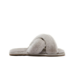 Luna - Crossover Premium Sheepskin Crossover Women's Slippers