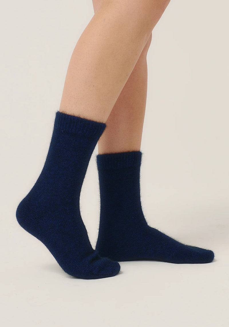 Possum/Merino/Silk Socks - Unisex - Fine Merino Wool, Brushtail Possum Fibre, Silk Blend - Zephyr- Made in New Zealand