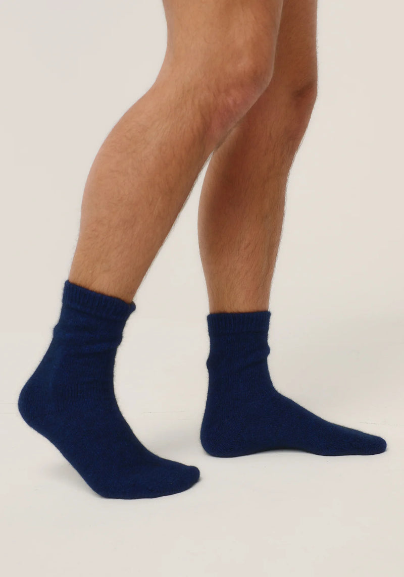 Possum/Merino/Silk Socks - Unisex - Fine Merino Wool, Brushtail Possum Fibre, Silk Blend - Zephyr- Made in New Zealand