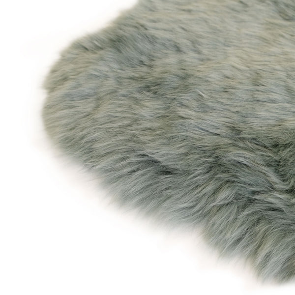 Green Tea - Super Double Length (82-86 x 25 inches) - Long Wool Sheepskin Rug - Australian Merino Sheepskin