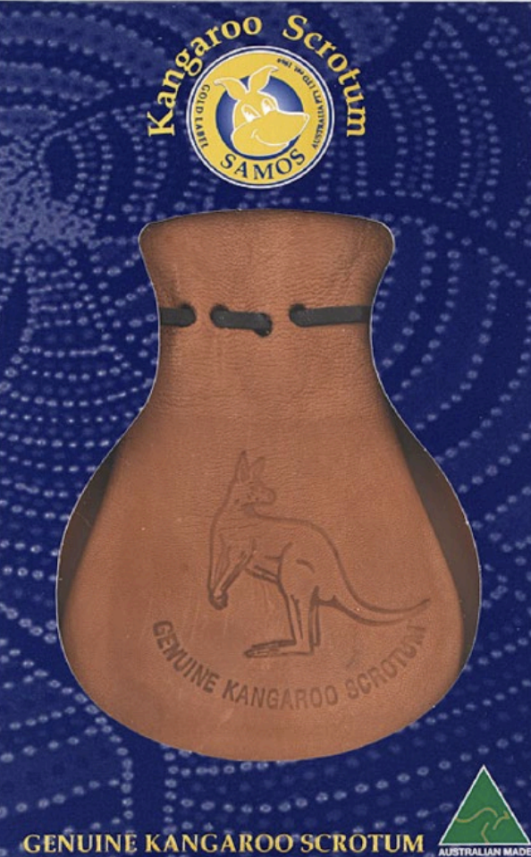 Genuine Kangaroo Leather Scrotum Pouch - Boxed