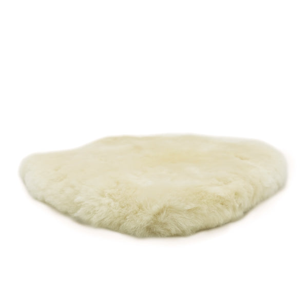 Chair Mat with Elastic Straps (or Motorcycle Seat Cover) - Ivory - Made From 100% Genuine Australian Merino Sheepskin