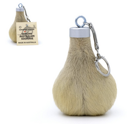 Genuine Kangaroo Scrotum Keychain