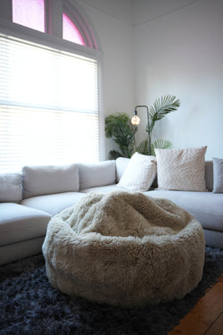 Sheepskin Bean Bag - Bamboo - The Woolly Beanbag - 100% Aussie Sheepskin