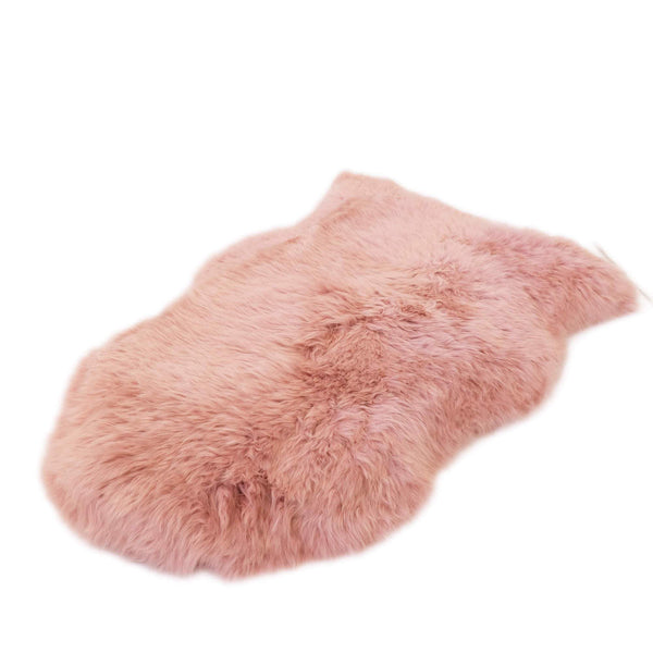 Sheepskin Rug - Dust Pink - XXL Imperfectly Perfect - Long Wool Australian Merino Sheepskin