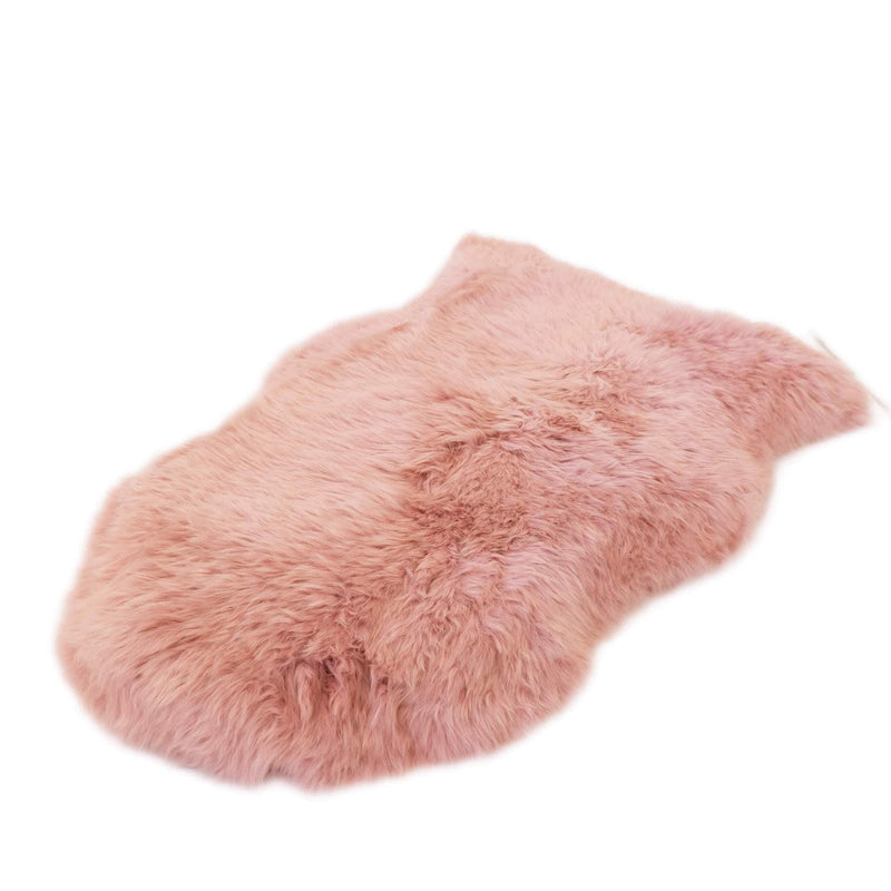 Sheepskin Rug - Dust Pink - XXL Imperfectly Perfect - Long Wool Australian Merino Sheepskin