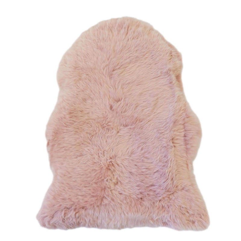 Sheepskin Rug - Dust Pink - XXL Imperfectly Perfect - Long Wool Australian Merino Sheepskin