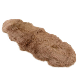 Sheepskin Rug - Toffee - Double Length (180 x 65cm) - Long Wool Australian Merino Sheepskin