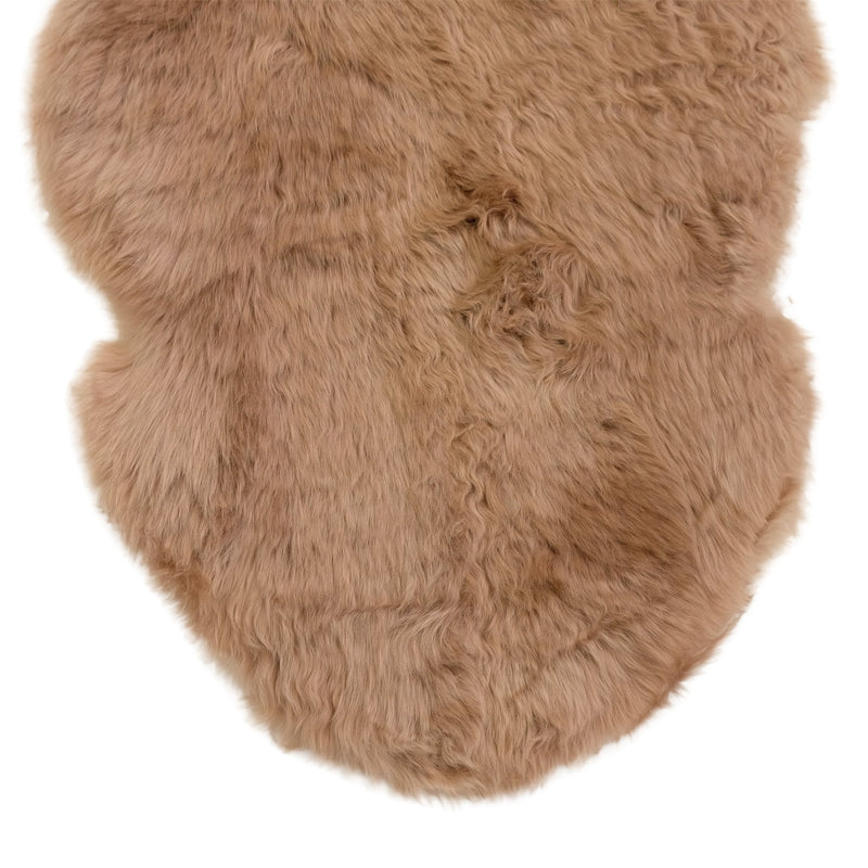 Sheepskin Rug - Toffee - Double Length (180 x 65cm) - Long Wool Australian Merino Sheepskin