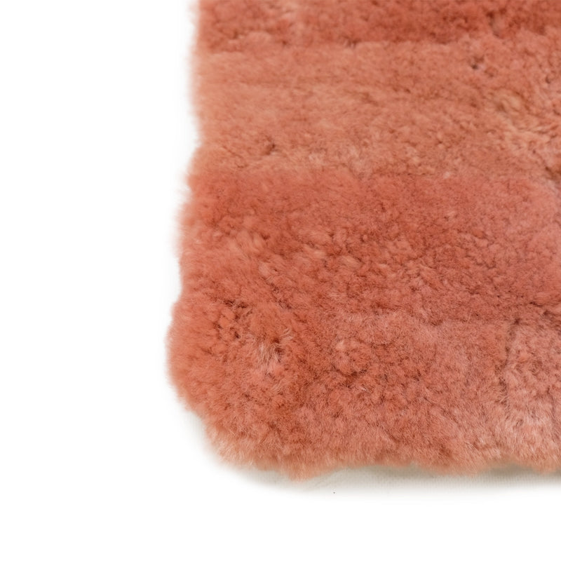 Sheepskin Chair Mat - Pink - Square (19.6 x 19.6 inches) - Australian Merino Sheepskin Seat Mats