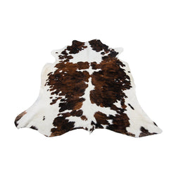 Normand - Dark Brown & White Coloured Large Premium Cowhide Rug - Skin Yellow Earth Australia cow hide, indoor, rug