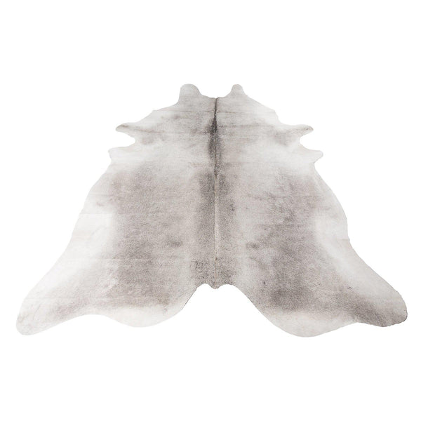 Silver Light Grey - Silver & White Coloured Large Premium Cowhide Rug - Skin Yellow Earth Australia cow hide, indoor, rug
