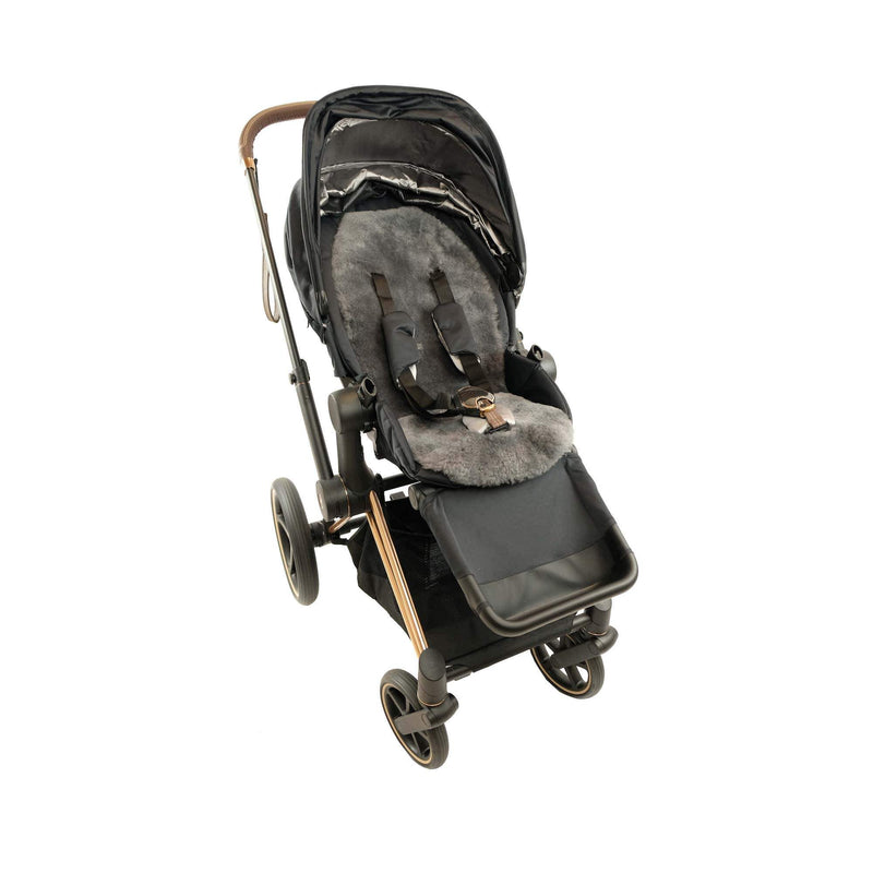 Lambskin Stroller Liner - Baby - Silver Grey - Accessories Yellow Earth Australia