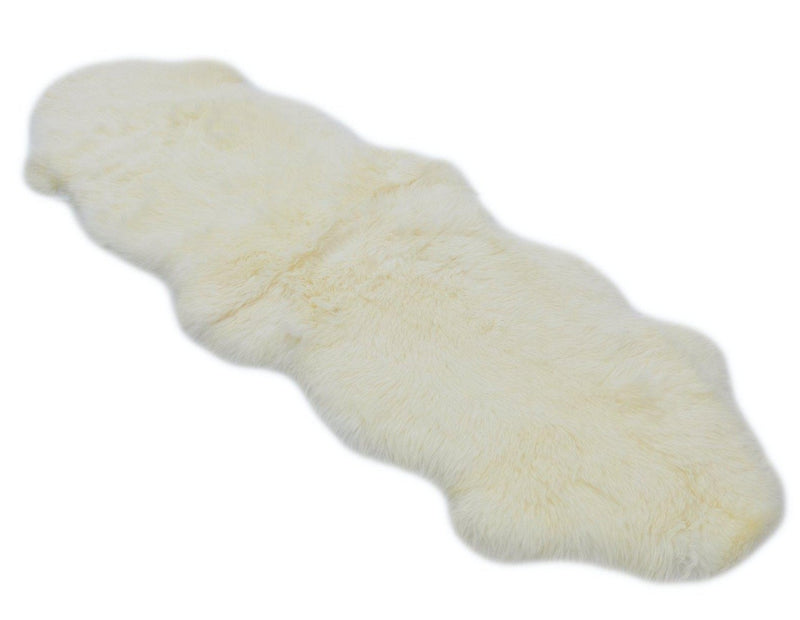 Ivory - Double Sized (180x65cm) - Long Wool Rug - Australian Merino Sheepskin-Rug-Yellow Earth Australia-Yellow Earth Australia