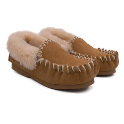 Traditional Sheepskin Moccasin - CHESTNUT / 5 - Footwear Yellow Earth Australia NEW ARRIVAL, Sale