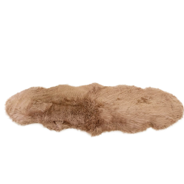 Toffee - Super Double Length (82-86x 25 inches) - Long Wool Sheepskin Rug - Australian Merino Sheepskin