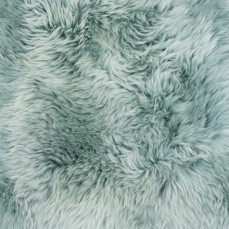 Mint Green - XXL - Long Wool Sheepkin Rug - Australian Merino Sheepskin