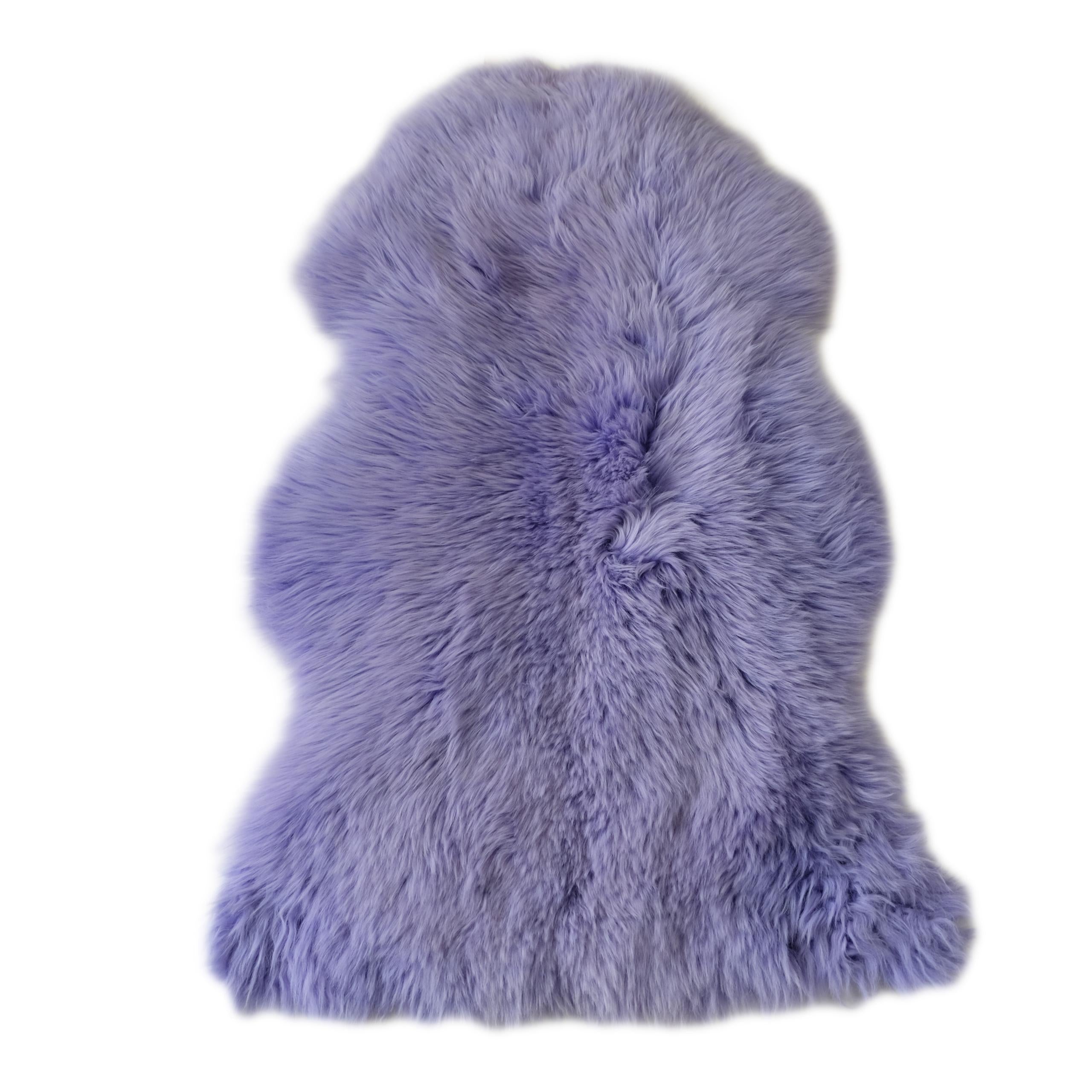 Sheepskin Rug - Lavender - XXL - Long Wool Australian Merino Sheepskin ...