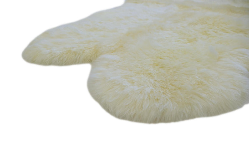 Ivory - Quad Sized (180x110cm) - Long Wool Rug - Australian Merino Sheepskin-Rug-Yellow Earth Australia-Yellow Earth Australia
